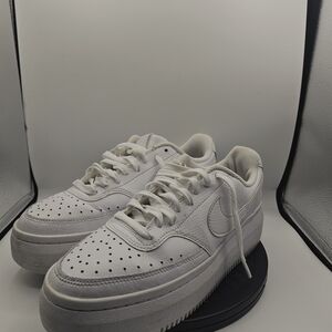 Nike White Platform Sneakers